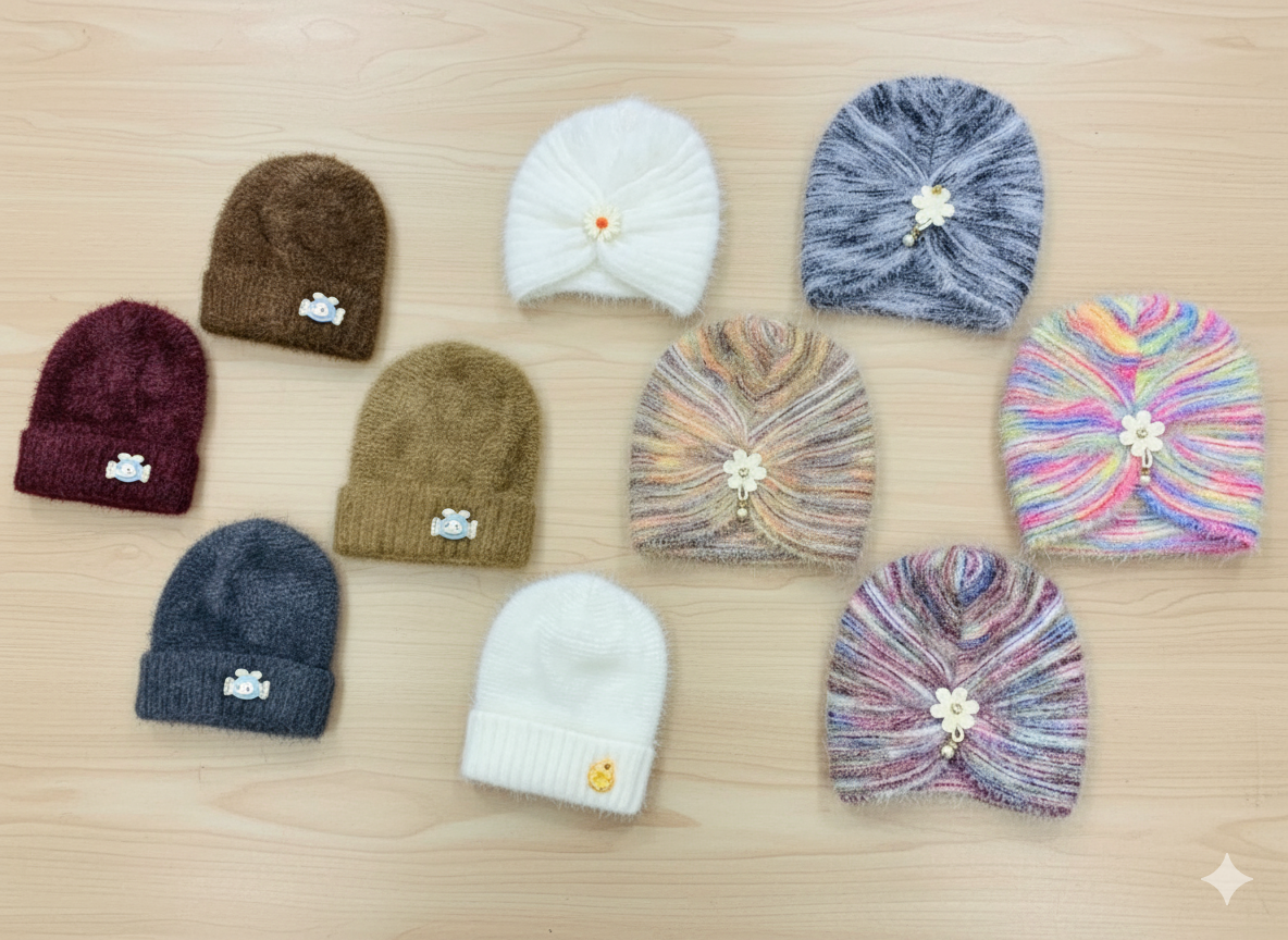 Kids Winter Woolen Caps Export Quality