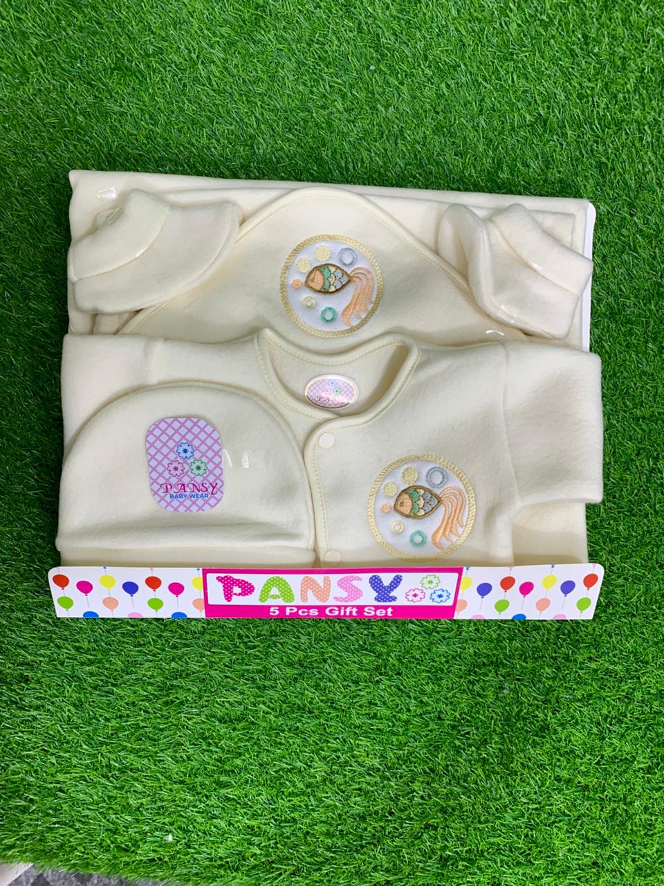 5-Piece Newborn Shawl Suit