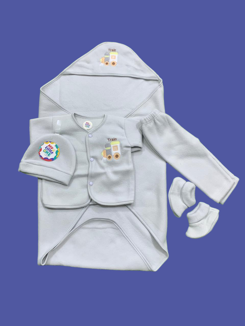 Newborn baby starter Shawl suit 5-Piece Set