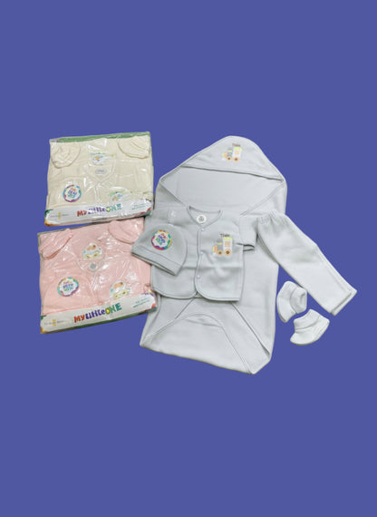 Newborn baby starter Shawl suit 5-Piece Set