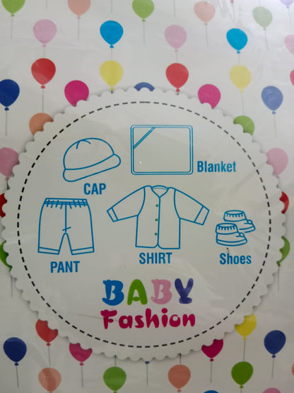 5-Piece Newborn Shawl Suit