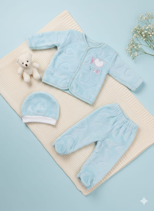 Baby Fur Suit With Cap